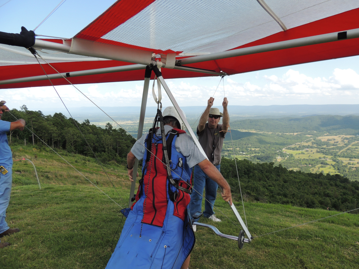 Warren Puckett at Buffalo Middle Cliff launch